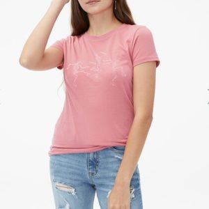 ✨pink skeleton tee✨